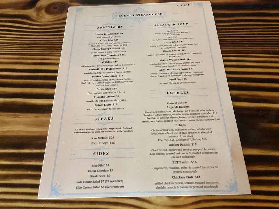Burger and chicken sandwich selections listed.